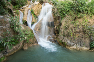 A small waterfall in Rishikesh