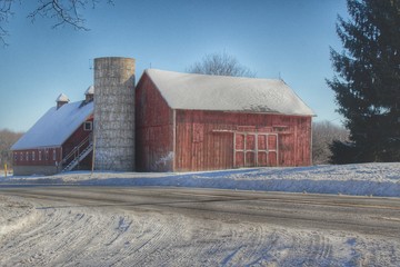 Metamora Red in Winter I (BAR-121916-0202P)