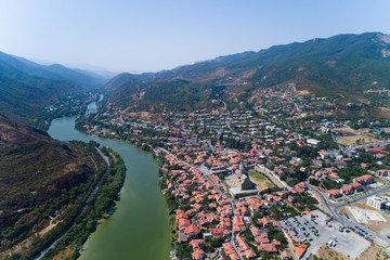 The city of Mtskheta and the monastery of Svetitskhoveli. © Alexander