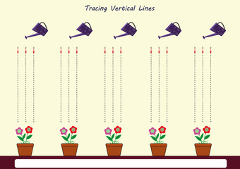 follow the lines with your pencil