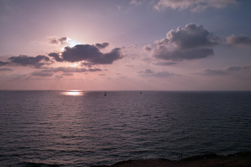 Spectacular Mediterranean sunset, Israel