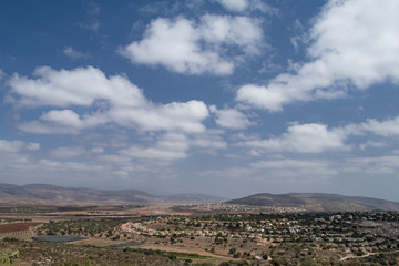Fototapeta na wymiar Galilee landscape, Hoshaya village, Israel