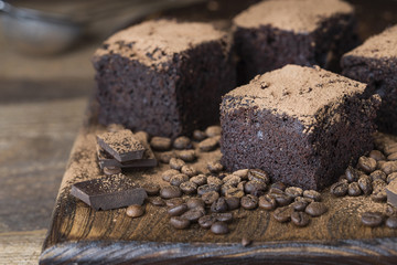 Delicious chocolate brownies