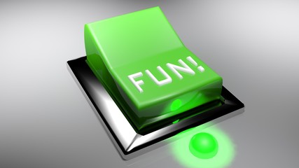 FUN! green switch on - 3D rendering