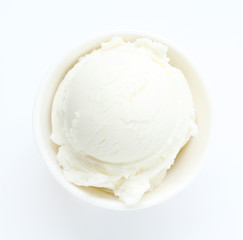 Coconut ice cream is sweet food.