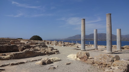 Ruinen der antiken Siedlung Nora, Sardinien