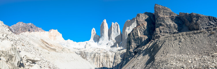 Panoramic view of Torres del Paine, National Park, Patagonia