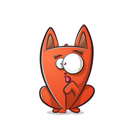 Cute, funny cat. Cartoon illustration Vector eps 10