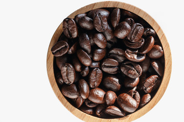 Roasted coffee beans espresso