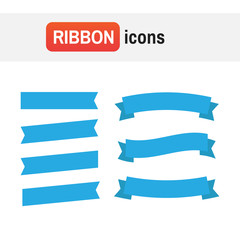 banner ribbon vector. Flat vector ribbons banners flat isolated