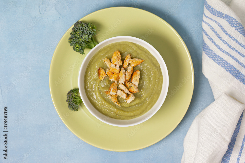 Canvas Prints broccoli soup puree