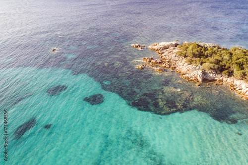 Vista Aerea Della Spiaggia Di San Teodoro In Sardegna Il