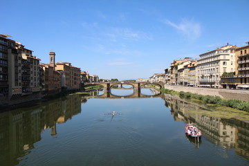 L'Arno vu du Ponte Vecchio, Florence