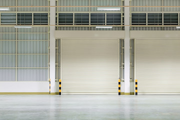 Roller door or roller shutter. Also called security door or security shutter with automatic system....