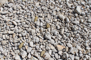 Steine am Strand der Adria