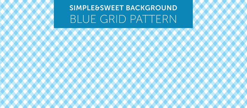 Blue chequered pattern Simple & Sweet Background vol.9