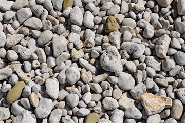Steinstrand an der Adsria