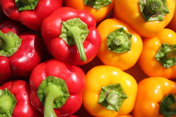 This is yellow and red sweet pepper 