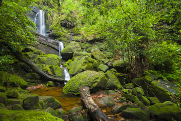 Tan Tip waterfall, Phu Soi Dao National park, 2100 msl, Uttaradit province, Thailand