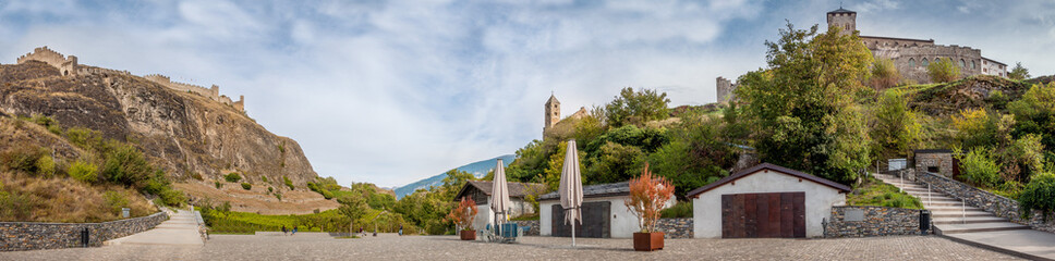 Panorama de Sion dans le Valais Suisse