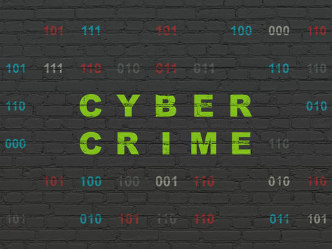 Privacy concept: Cyber Crime on wall background