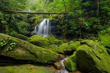 Tan Tip waterfall, Phu Soi Dao National park, 2100 msl, Uttaradit province, Thailand