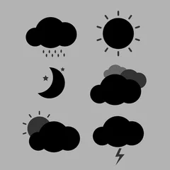 Fotobehang Weather icon set © vectorhuman