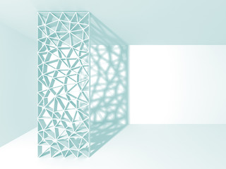 White Architecture Construction Modern Interior Background