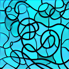 abstract vector stained-glass mosaic background