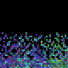 abstract vector square pixel mosaic background