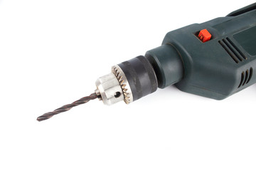 electric drill isolated on white background