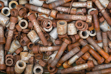 Rusted screw and bolt