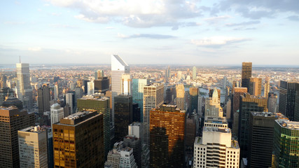 Fototapeta na wymiar New York panorama from a high skyscraper