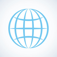 Obraz premium Globe. Vector drawing