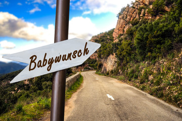 Schild 253 - Babywunsch