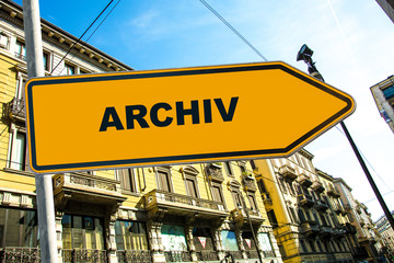 Schild 285 - Archiv