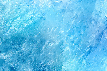 Blue texture of mountain crystal. Macro photo.
