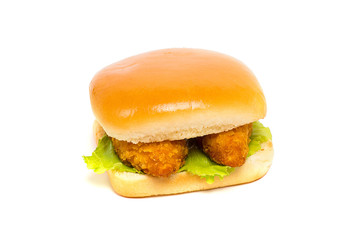 hamburger hamburger on a white background. isolate
