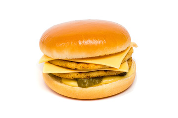 hamburger hamburger on a white background. isolate