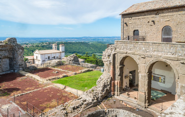 Obraz premium Rocca dei Papi in Montefiascone, province of Viterbo, Lazio, central Italy. 