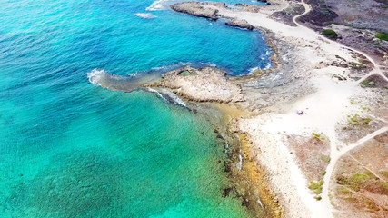 Fototapeta na wymiar Aerial view of the mediterranean sea. 