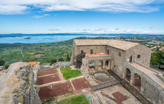 Rocca dei Papi in Montefiascone, province of Viterbo, Lazio, central Italy. 
