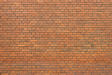 Fototapeta na wymiar Background of red brick wall texture.