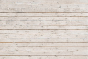 White painted  long planks. Texture of wood.