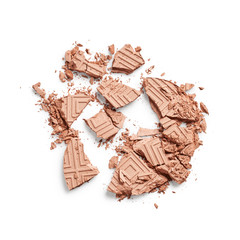 Face powder isolated on white background