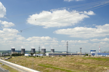 Fototapeta na wymiar the construction site of a nuclear power plant (NPP-2) Novovoronezh, Russian Federation, 20 June 2017