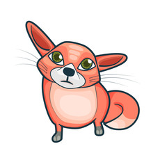 Illustration of cartoon fox