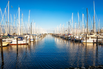 Obraz premium Marina at Baltic sea