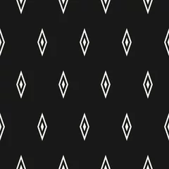 Gordijnen Argyle vector naadloos patroon, diamanten geometrische textuur met ruiten © Olgastocker