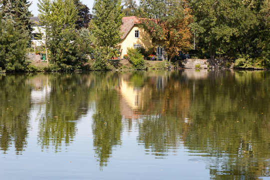 reflection on lake